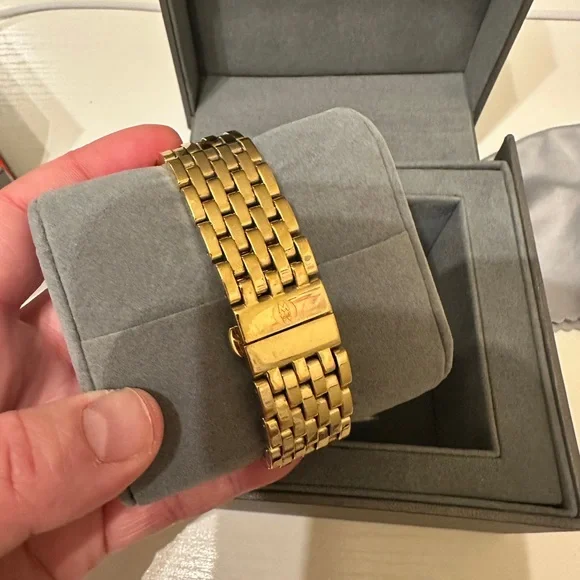 Michele Gold and Diamond Caber Watch - Picture 4 of 6